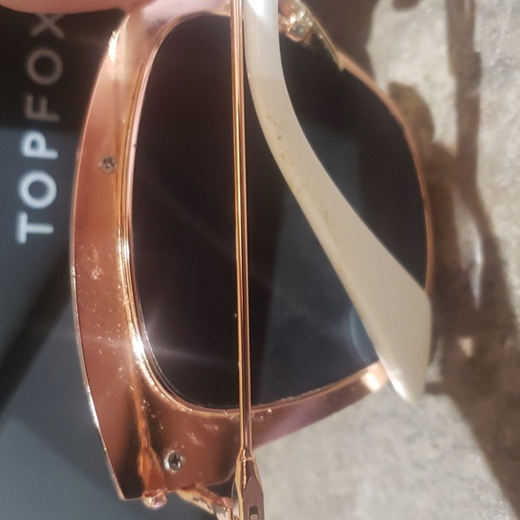 TOPFOX CANDY PINK ROUND OVERSIZED SUNGLASSES - Picture 11 of 13